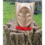 Tulipános könyvszobor